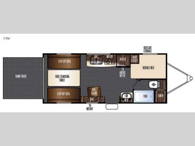 Floorplan - 2017 Forest River RV Vengeance Super Sport 19V