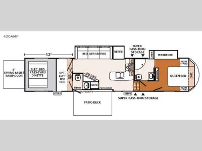 Floorplan - 2017 Forest River RV XLR Thunderbolt 420AMP