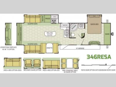 Floorplan - 2017 Starcraft Autumn Ridge 346RESA