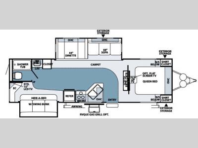 Floorplan - 2007 Forest River RV Rockwood 8313SS