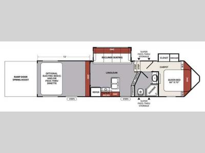 Floorplan - 2017 Forest River RV XLR Nitro 305VL5