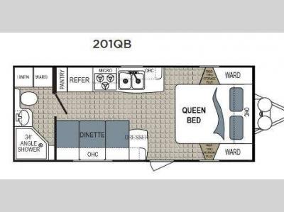 Floorplan - 2017 Dutchmen RV Kodiak Express 201QB