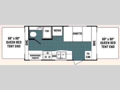 Floorplan - 2007 Thor Aerolite Cub 195