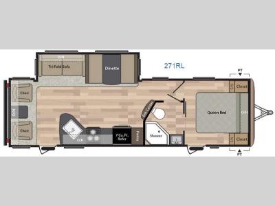 Floorplan - 2017 Keystone RV Springdale 271RL