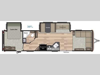 Floorplan - 2017 Keystone RV Springdale 38FL
