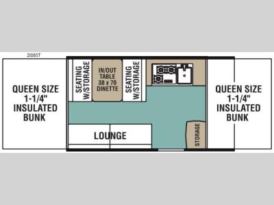 Floorplan - 2017 Viking Epic Series 2108ST