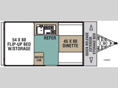 Floorplan - 2017 Viking Legend Hardside V12RBST