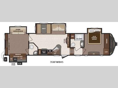 Floorplan - 2017 Keystone RV Sprinter 358FWBHS