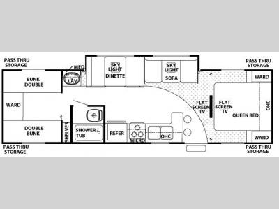Floorplan - 2007 Forest River RV Cherokee 29B
