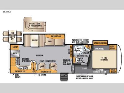 Floorplan - 2017 Forest River RV Wildcat Maxx 282RKX