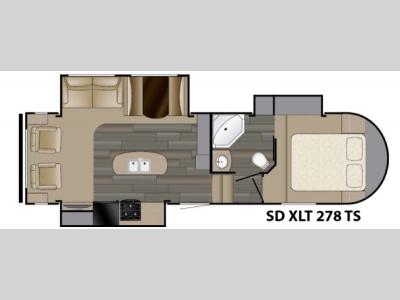 Floorplan - 2017 Heartland Sundance XLT 278TS