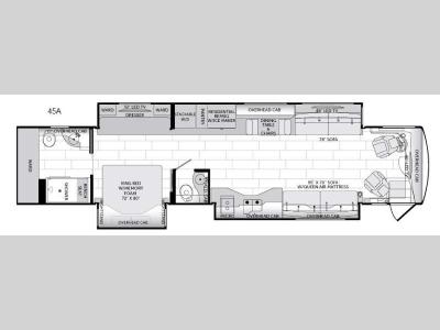 Floorplan - 2017 American Coach American Dream 45A