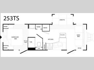 Floorplan - 2007 Komfort 253TS