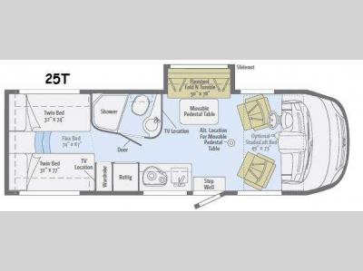 Floorplan - 2017 Winnebago Via 25T