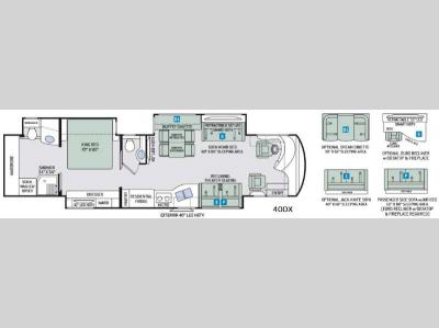 Floorplan - 2017 Thor Motor Coach Tuscany 40DX