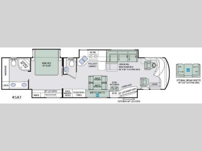 Floorplan - 2017 Thor Motor Coach Tuscany 45AT