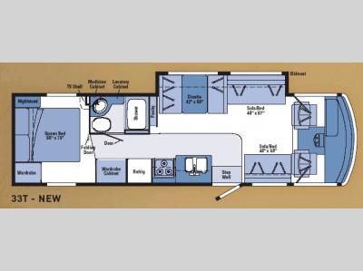Floorplan - 2007 Winnebago Vista 33T