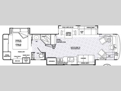 Floorplan - 2007 National RV Pacifica QS40C
