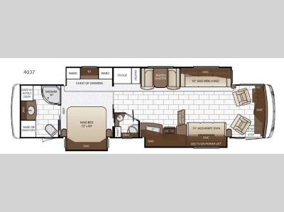 Floorplan - 2017 Newmar Ventana 4037