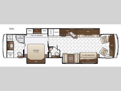 Floorplan - 2017 Newmar Ventana LE 4002