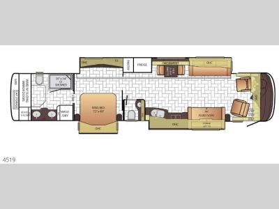 Floorplan - 2017 Newmar London Aire 4519