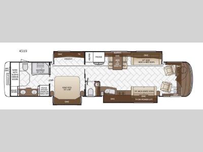 Floorplan - 2017 Newmar Mountain Aire 4519