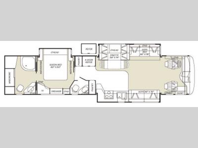 Floorplan - 2007 Fleetwood RV Excursion 40E