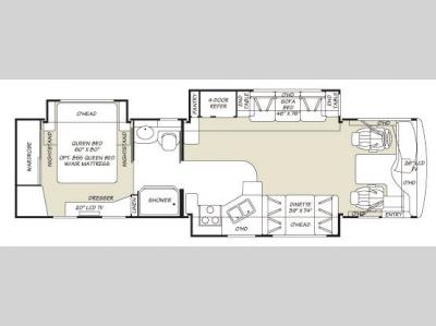 Floorplan - 2007 Fleetwood RV Expedition 34H
