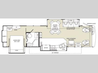 Floorplan - 2007 Fleetwood RV Pace Arrow 37C