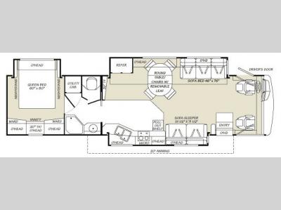 Floorplan - 2007 Fleetwood RV Pace Arrow 38P