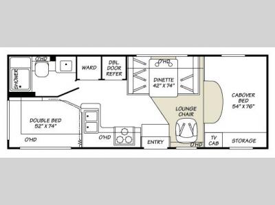 Floorplan - 2007 Fleetwood RV Tioga 24D