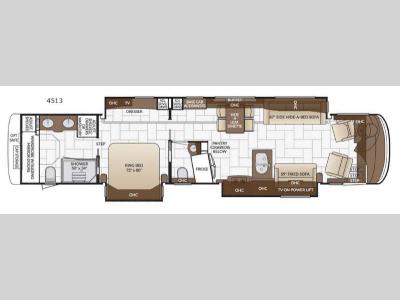 Floorplan - 2017 Newmar London Aire 4513