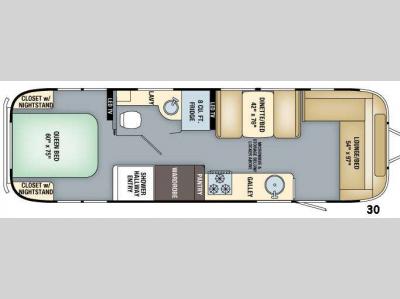 Floorplan - 2017 Airstream RV Flying Cloud 30