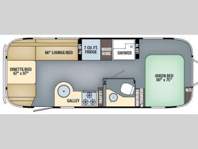 Floorplan - 2017 Airstream RV International Serenity 25FB