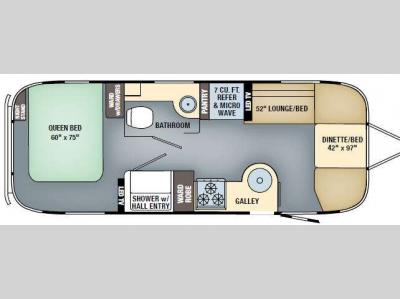 Floorplan - 2017 Airstream RV International Signature 25