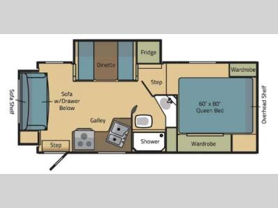 Floorplan - 2017 Adventurer LP (ALP) Eagle Cap Truck Camper 1160