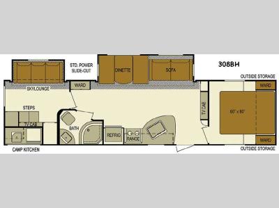 Floorplan - 2017 Skyline Nomad 308BH