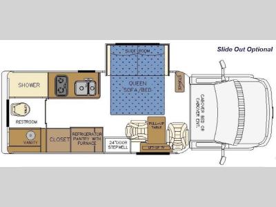 Floorplan - 2017 Born Free Triumph Rear Bath Slide