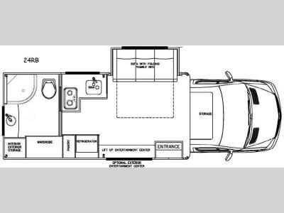 Floorplan - 2017 Born Free Reign 24RB