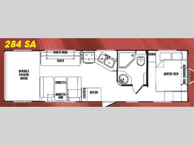 Floorplan - 2007 Thor California Vortex 284 SA