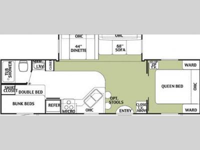 Floorplan - 2004 Forest River RV Wildwood 30 BHSS