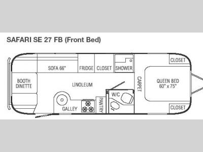 Floorplan - 2007 Airstream RV Safari Special Edition 27 FB