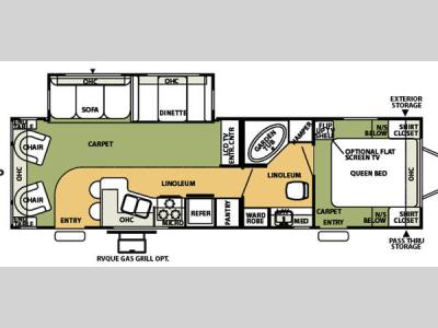 Floorplan - 2007 Forest River RV Flagstaff 831RLSS