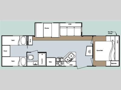Floorplan - 2007 Gulf Stream RV Kingsport 301 TB