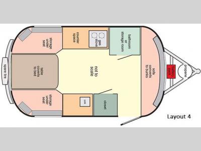 Floorplan - 2016 Scamp 16 Foot 16 Foot Layout 4