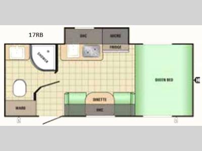 Floorplan - 2017 Starcraft Comet Mini 17RB