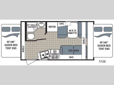 Floorplan - 2017 Dutchmen RV Kodiak Ultra Lite 172E