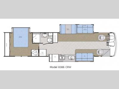 Floorplan - 2007 Gulf Stream RV Crescendo 8386 CRW