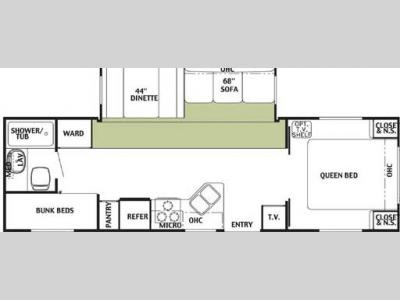 Floorplan - 2004 Forest River RV Wildwood 29 BHSS