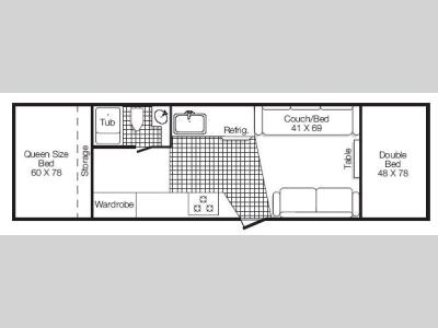Floorplan - 2007 TrailManor 3023